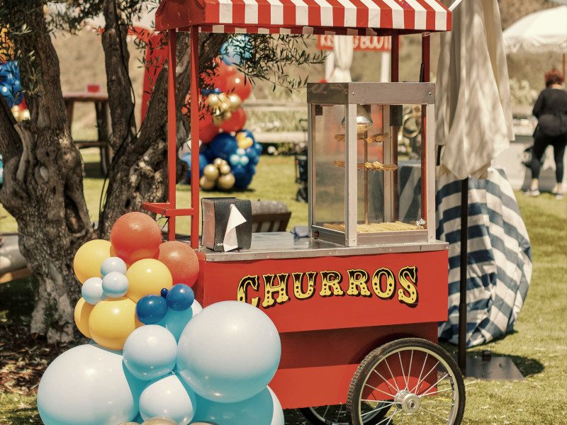 churro stand carnival themed rental