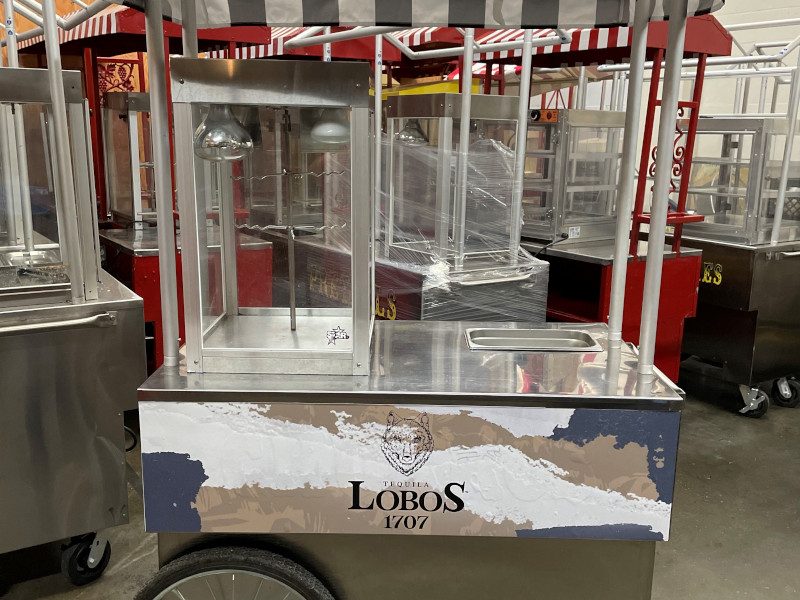 Branded food cart rental