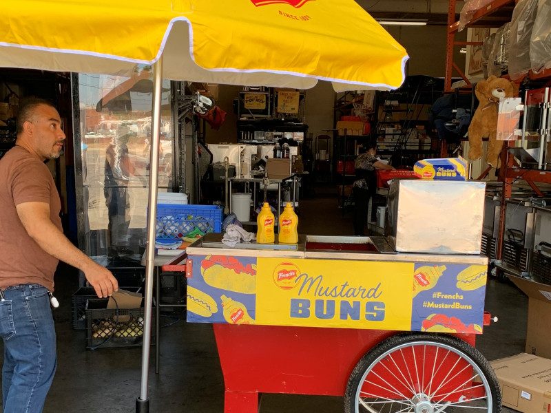 Hot dog cart vendor rental